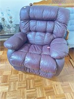 LEATHER LOOK MANUAL RECLINER