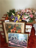 FLORAL, PICTURES (trunk not included, sold