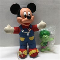 Vintage Mickey Mouse Learning Toy Plastic Head +