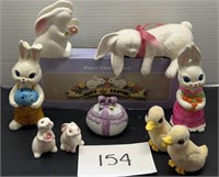 Vintage Easter Decor; Bunnies & More