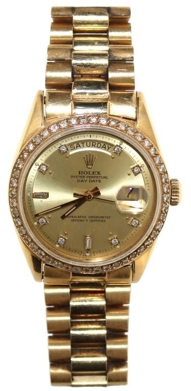 18kt Gold Gent's Rolex Oyster Day-Date President