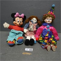 Early Minnie Mouse Doll & Others