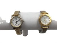 Gitano Vintage Quartz Gold Watch with Roman Numera