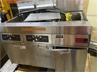 Commercial double Frymaster Filter Magic II fryer