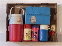 Lunch Box, Thermos (3), Water Jug