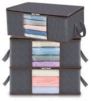 Lifewit Clothes Storage Bag Foldable Storage Grey