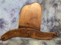Wood Cowboy Hat Coat rack