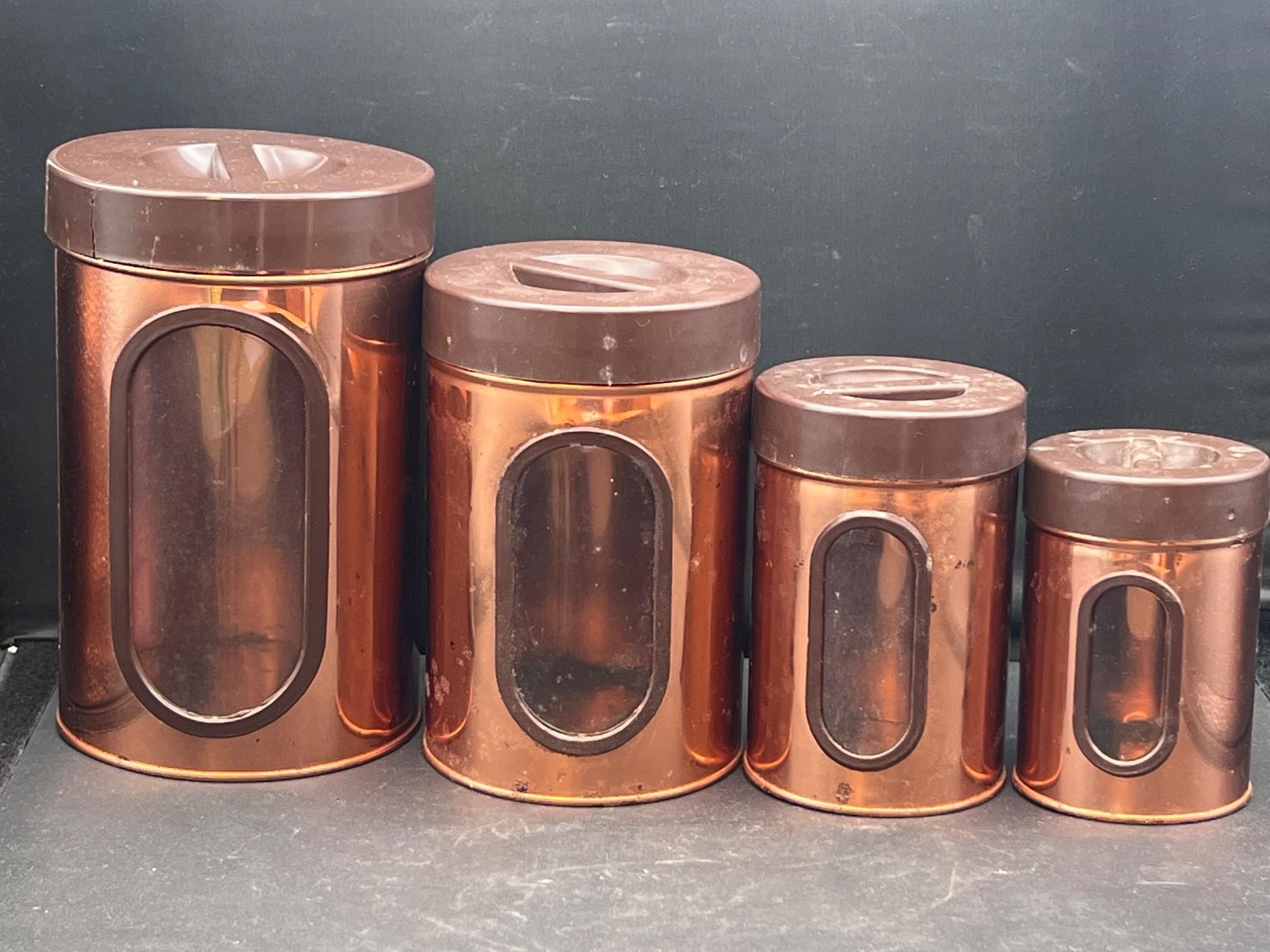 Vintage mid century canister set