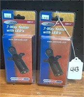 Two 7 Way Testers with LED's