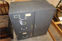 Cole Steel Three-Drawer w/Cabinet & Safe