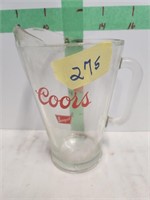 Coors Glass Pitcher