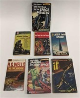 Lot of 7 Vintage Science Fiction Books