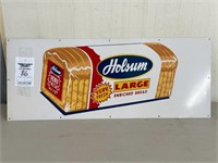 86. Holsum Large Enriched Bread Metal Sign