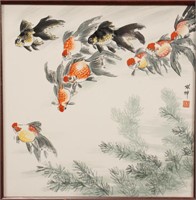 Chinese Painted Porcelain Panel,