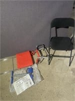 Exerciser and folding chair