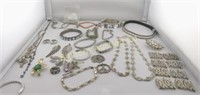 Rhinestone & CZ Jewelry: Bracelets, Earrings