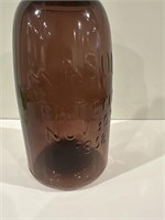 BALL PINK Mason Jar Hammered ROSE Glass 1858
