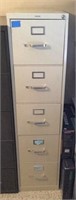 Hon 5 Drawer File Cabinet 15" x 27" x 5' MUST