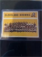 1960 Topps Football Cleveland Browns Team CARD