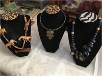 3 African  Necklaces