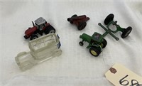 Toy Tractors Cannon Glass Truck & More