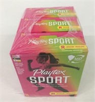 3 Boxes Playtex Sport Regular Tampons 14/Pack