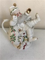 Lennox Holiday Santa Collection Teapot
