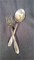 Vtg Carlton 1950's Spoon & Fork