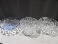 glass / crystal bowls .
