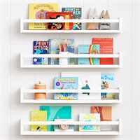 Forbena 24 Inch Wall Bookshelf for Kids Bedroom Se