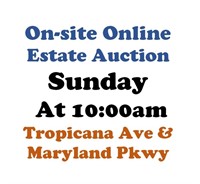 WELCOME TO OUR SUN. @10am ONLINE PUBLIC AUCTION