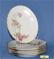 Six Haviland Limoges Plates