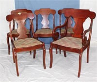 Mahogany Empire Style Chairs 5X