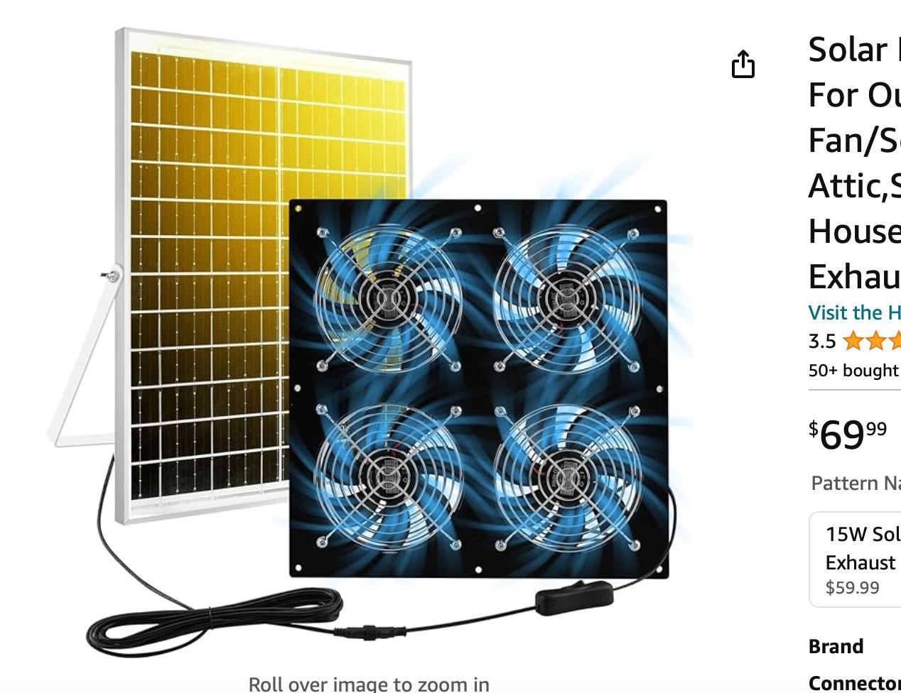 Solar Powered Fan/Solar Exhaust Fans For Outside