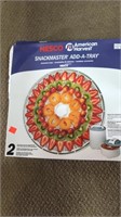 Snackmaster add-a-tray.  2 accessory trays for