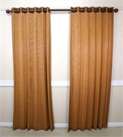 (5) Curtain Sets w/ Rods & Mounting Hardware