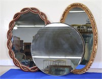 (3) Assorted Mirrors
