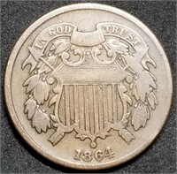 1864 Two Cent Piece