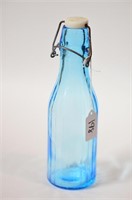 9 1/2" Blue Bottle with Bubbles and Cap Top