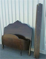 Headboard, footboard and rails for a double bed