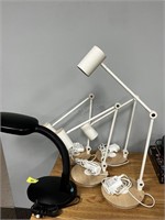 Lot of 5 Desk Lamps
