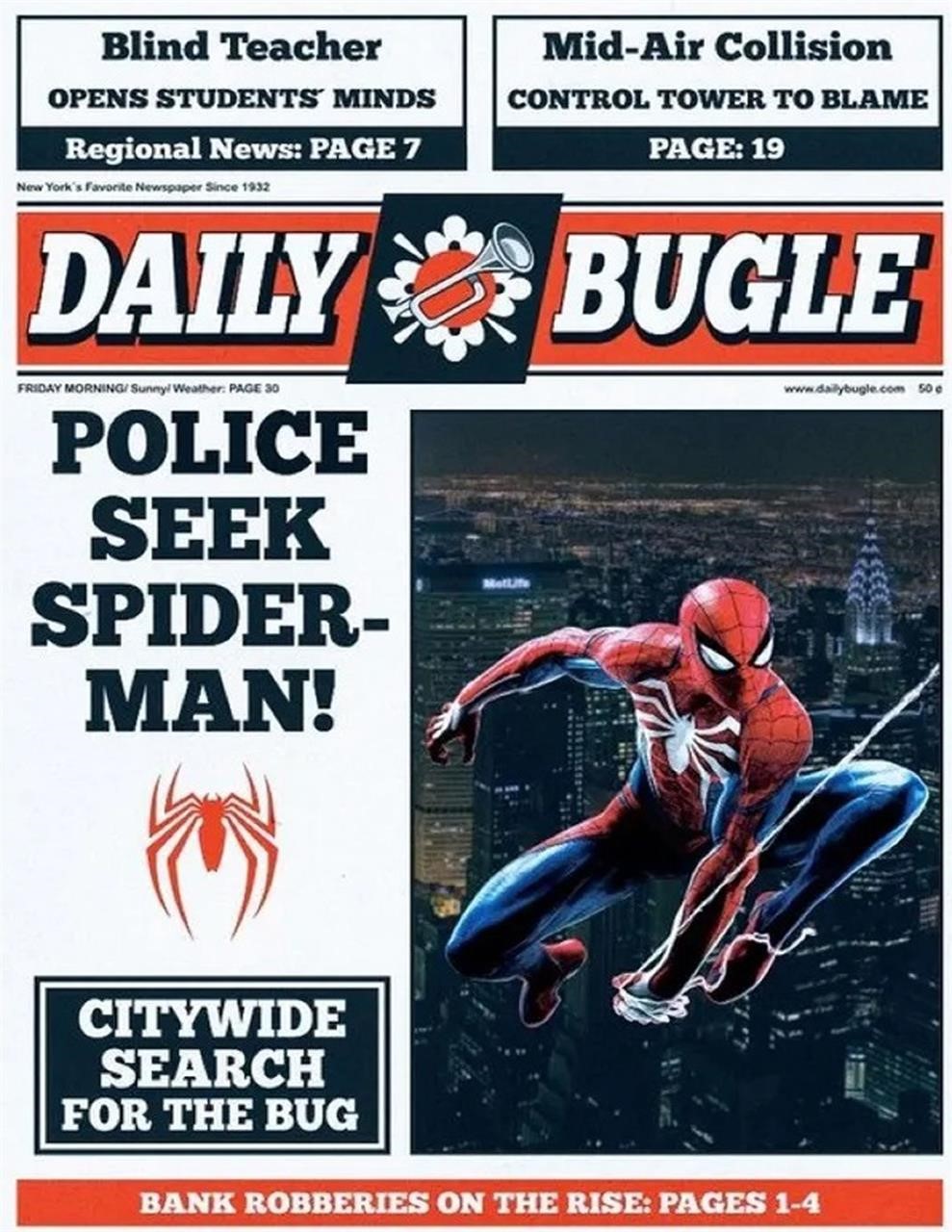 Marvel Comics DAILY BUGLE  Print      REPRINT