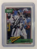 Eli Manning Autographed Card