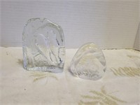 2 paper weights tallest 4"L