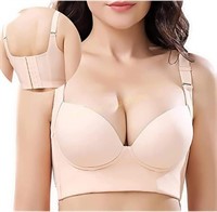 kenskan Women's Fashion Deep Cup Bra  Nude  36F