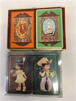 4 Complete Vintage Decks of Playing Cards