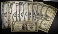 CURRENCY LOT: 1928 $20.00 GOLD DEMAND NOTE,