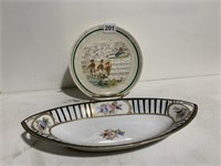 NIPPON HAND PAINTED SMALL TRAY, PLATE MARKED ON