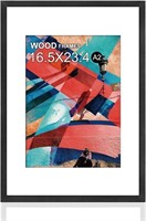 A2 Poster Frame,16.5x23.4 Natural Soild Wood Black