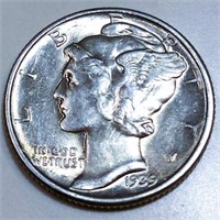 1939 Mercury Silver Dime Uncirculated
